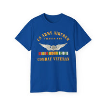 Load image into Gallery viewer, Unisex Ultra Cotton Tee - Army - US Army AirCrew - Air Crew Badge - Vietnam - Combat Veteran VN SVC X 300
