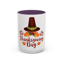Load image into Gallery viewer, Accent Coffee Mug - Thanksgiving Day - Happy Thanksgiving Day
