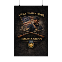 Load image into Gallery viewer, Matte Poster - Honoring the 5th USCT, 1864 - Right 1
