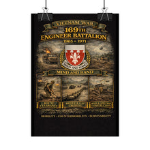 Load image into Gallery viewer, Rolled Posters - 169th Engineer Battalion - 1965 - 1971
