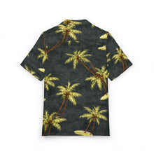 Load image into Gallery viewer, Tropical Palm Hawaiian Shirt — Vintage Palm Tree Aloha Button-Down
