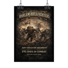 Load image into Gallery viewer, Rolled Posters - 369th Infantry Regiment - Harlem Hellfighters charging through chaos - Max DPI - Shirt - Front
