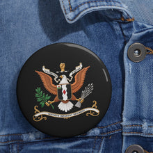 Load image into Gallery viewer, Custom Pin Buttons - 60th Infantry Regiment  COA with Eagle without Text - 3D - Enhanced X 300
