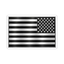 Load image into Gallery viewer, Kiss-Cut Black and White United States Flag 3D Enhanced Sticker
