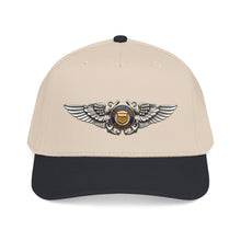 Load image into Gallery viewer, Mid Profile Baseball Cap - USCG - Aviator Badge - Auxiliary wo txt - 3D - Enhanced
