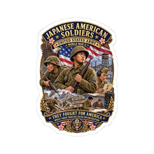 Load image into Gallery viewer, Kiss-Cut Stickers - Japanese American WWII Soldiers - 3D - Enhanced
