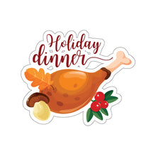 Load image into Gallery viewer, Die-Cut Stickers - Holiday Dinner
