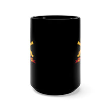 Load image into Gallery viewer, Black Mug 15oz - Army - 27th Field Artillery w Br - Ribbon
