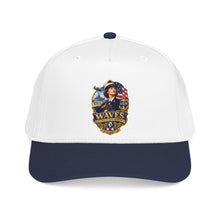 Load image into Gallery viewer, Mid Profile Baseball Cap - WAVES - Women Accepted for Volunteer Emergency Service WWII - 3D - Enhanced

