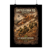 Load image into Gallery viewer, Matte Poster - 4th Infantry Division - Battle of Dak To - 1967
