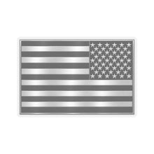 Load image into Gallery viewer, Kiss-Cut Black and White United States Flag 3D Enhanced Sticker
