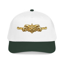 Load image into Gallery viewer, Mid Profile Baseball Cap - USCG - Cutterman - Officer wo txt - 3D - Enhanced

