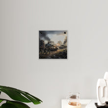 Load image into Gallery viewer, Acrylic Wall Art Panel - Tank Destroyer - M10 Wolverine vs German Panzer Tank
