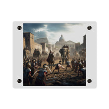 Load image into Gallery viewer, Acrylic Wall Art Panel - Hannibal Battling the Roman Legions as he Enters Rome
