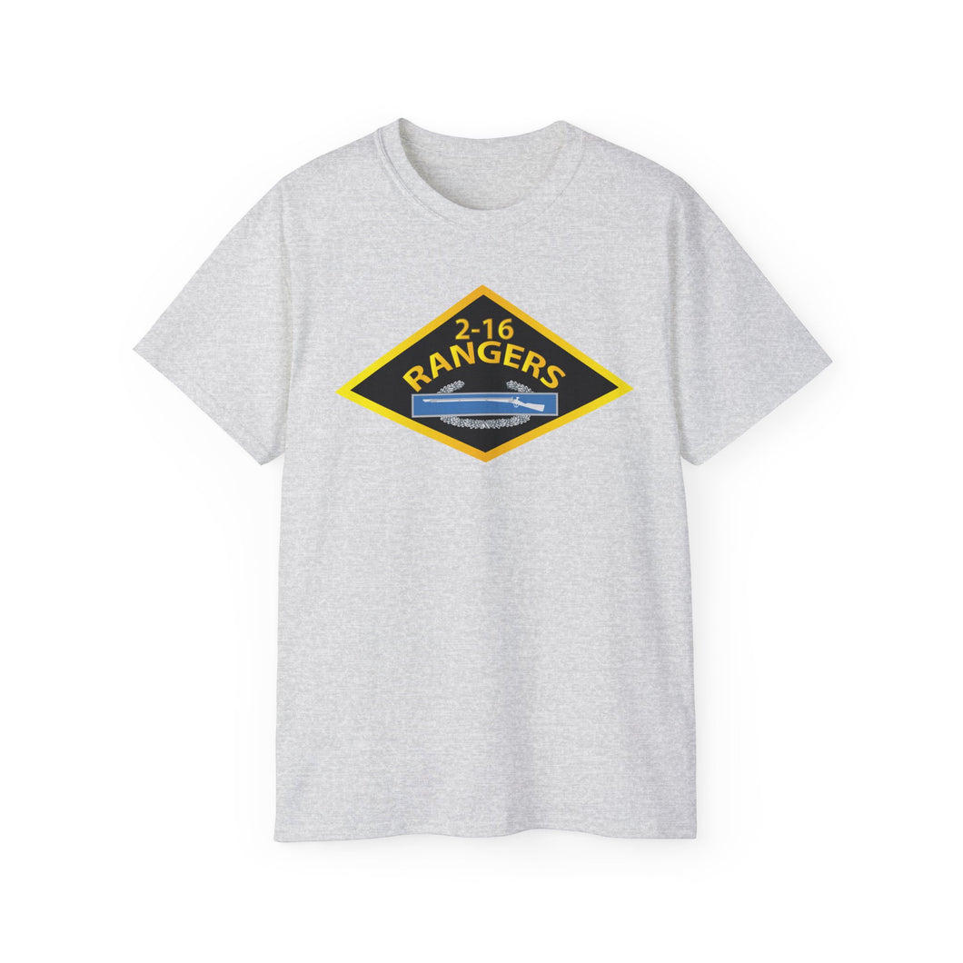 Unisex Ultra Cotton Tee - 2nd Bn, 16th Infantry - Rangers w CIB w Txt X 300