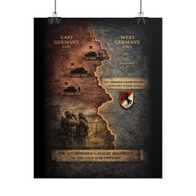 Load image into Gallery viewer, Rolled Posters - 11th ACR Germany Map w Soviet and US Forces
