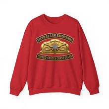 Load image into Gallery viewer, Crewneck Sweatshirt - USCG - Tactical Law Enforcement w txt - 3D - Enhanced
