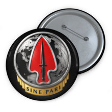 Load image into Gallery viewer, Custom Pin Buttons - Army - USASOC - Sine Pari - Delta Force wo txt - 3D - Enhanced
