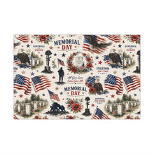 Load image into Gallery viewer, Gift Wrap Paper — Memorial Day Remembrance Pattern
