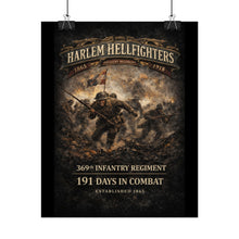 Load image into Gallery viewer, Rolled Posters - 369th Infantry Regiment - Harlem Hellfighters charging through chaos - Max DPI - Shirt - Front
