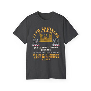 Unisex Ultra Cotton Tee - Classic - 11th Engineer Battalion - Camp Humphries 2nd Infantry Division - Korea