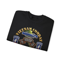 Load image into Gallery viewer, Crewneck Sweatshirt - Army - Vietnam Combat Vet - N Co 75th Infantry (Ranger) - 173rd Airborne Bde SSI - 3D - Enhanced
