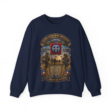 Load image into Gallery viewer, Crewneck Sweatshirt - Army  - 82nd Airborne Division - WWII to NOW - All American Division - 3D - Enhanced
