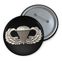 Load image into Gallery viewer, Custom Pin Buttons - Army - Basic Airborne Badge - No Txt - 3D X 300
