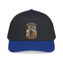 Load image into Gallery viewer, Mid Profile Baseball Cap - Army - Todays Buffalo Soldiers in Iraq - OIF - Cavalrymen at War  w IRAQ SVC - 3D - Enhanced
