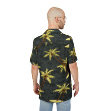 Load image into Gallery viewer, Tropical Palm Hawaiian Shirt — Vintage Palm Tree Aloha Button-Down
