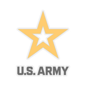 Kiss-Cut Stickers - Army Star W Us Army