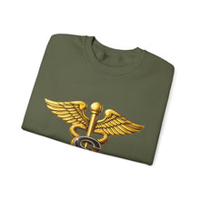Load image into Gallery viewer, Crewneck Sweatshirt - Army Medical Specialist Corps Branch Insignia - 3D - Enhanced
