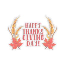 Load image into Gallery viewer, Kiss-Cut Stickers - Happy Thanksgiving Day
