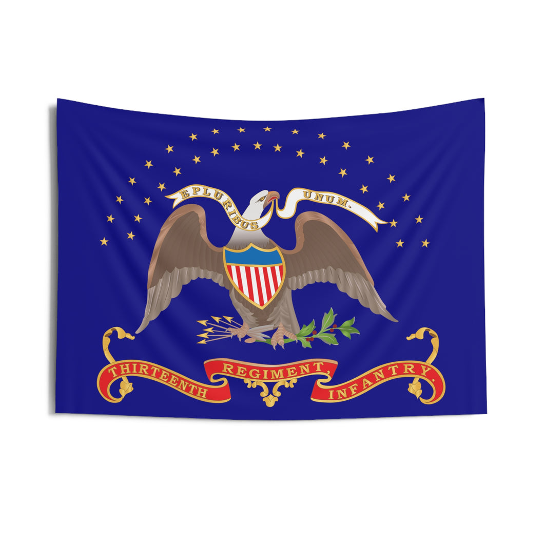 Indoor Wall Tapestries - 13th Infantry Regiment - World War I - Regimental Colors Tapestry