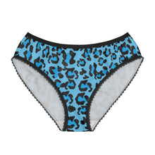 Load image into Gallery viewer, Women's Briefs - Leopard Camouflage - Light Blue-Blue
