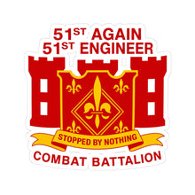 Load image into Gallery viewer, Kiss-Cut Stickers - Army - 51st Engineer Combat Battalion

