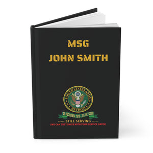 Hardcover Journal Matte - Your Military Experience Journal with Service Ribbons