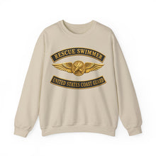 Load image into Gallery viewer, Crewneck Sweatshirt - USCG - Aviation Rescue Swimmer w txt - 3D - Enhanced
