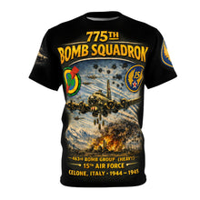 Load image into Gallery viewer, WWII 775th Bomb Squadron 'On Mission' All-Over Print Tee
