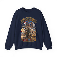 Load image into Gallery viewer, Crewneck Sweatshirt - Army - Todays Buffalo Soldiers in Iraq - OIF - Cavalrymen at War  w IRAQ SVC - 3D - Enhanced
