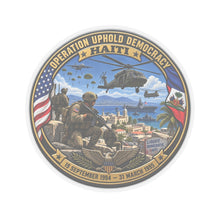 Load image into Gallery viewer, Kiss-Cut Stickers - Operation Uphold Democracy - Haiti Intervention - 1994
