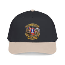 Load image into Gallery viewer, Mid Profile Baseball Cap - Army - 442nd Airborne Infantry Regimental Combat Team - 3D - Enhanced with EUR WWII SVC
