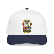 Load image into Gallery viewer, Mid Profile Baseball Cap - Vietnam Combat Veteran - 2nd Bn, 28th Inf 1st Inf Div - VN SVC w bronze star w OLC - 4 Stars w Battle Scene - 3D - Transparent
