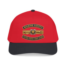 Load image into Gallery viewer, Mid Profile Baseball Cap - USCG - Marine Safety - Auxiliary w txt - 3D - Enhanced
