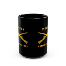 Load image into Gallery viewer, Black Mug  (15oz) - Army - Infantry - Branch - US Army X 300
