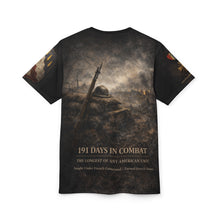 Load image into Gallery viewer, 369th Infantry Regiment Harlem Hellfighters All-Over Print Tee — 191 Days in Combat WWI
