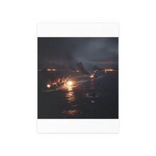 Load image into Gallery viewer, Indoor and Outdoor Silk Posters - WWII Suda Straights Battle
