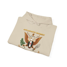 Load image into Gallery viewer, Hoodie – 60th Infantry Regiment COA with Eagle with Text - 3D - Enhanced X 300
