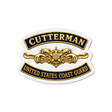 Load image into Gallery viewer, Die-Cut Magnet - USCG - Cutterman - Officer w txt - 3D - Enhanced
