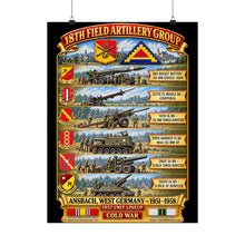 Load image into Gallery viewer, Matte Poster - 18th Field Artillery Group - POSTER - COLD WAR - Germany - 3D - Transparent
